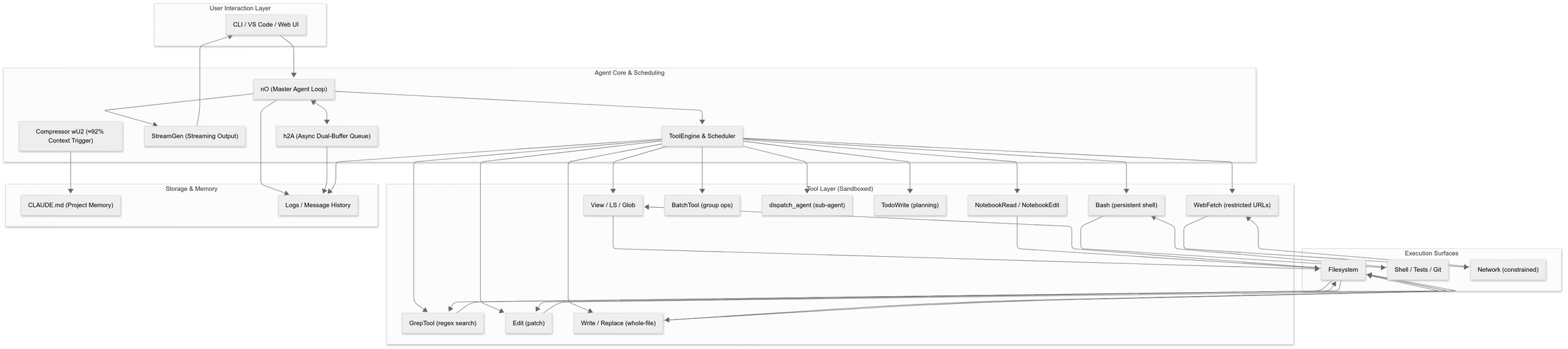 Блок-схема Claude Code